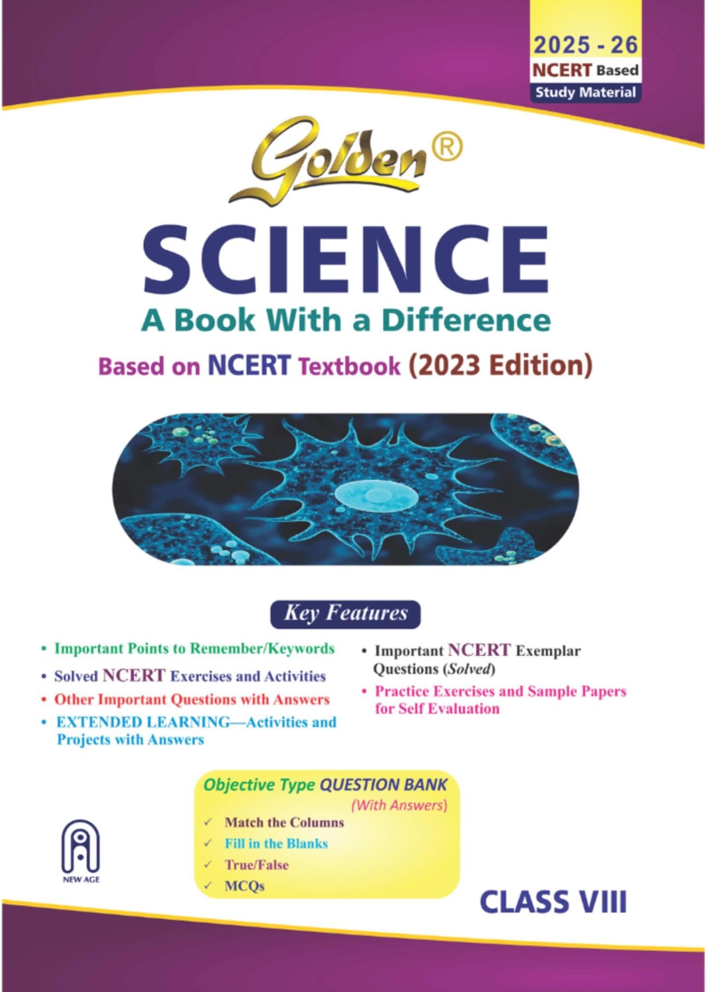Golden Science: (With Sample Papers) A book with a Difference for Class- 8 (For 2022 CBSE Final Exams)