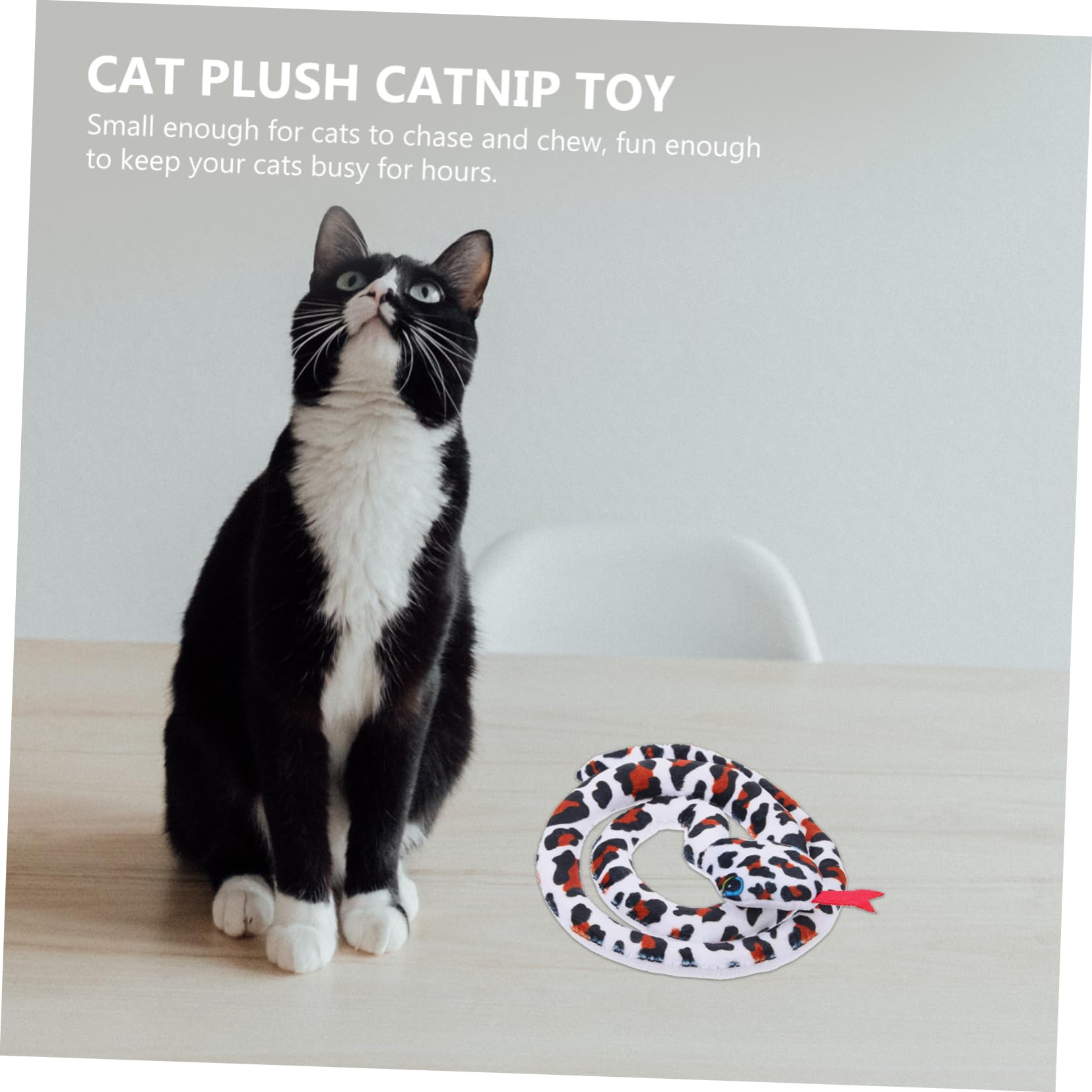 BESPORTBLE Peluche Chat Serpent Jouets à Mâcher pour Chats D'intérieur d'alimentation Jouets pour Chatons Friandises Chaton Chaton à Mâcher Serpent Cataire Peluche