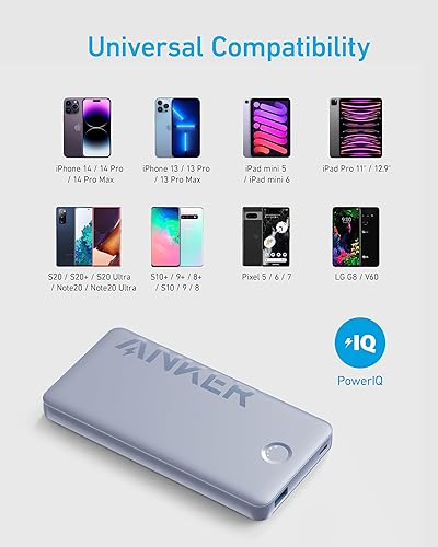 Miniatura 5 de Anker USB-C Power Bank, 10,000mAh Portable Charger (PowerCore PIQ), High-Capacity Battery Pack for iPhone 1414 Pro  14 Pro MaxSamsungPixelLG (Cable