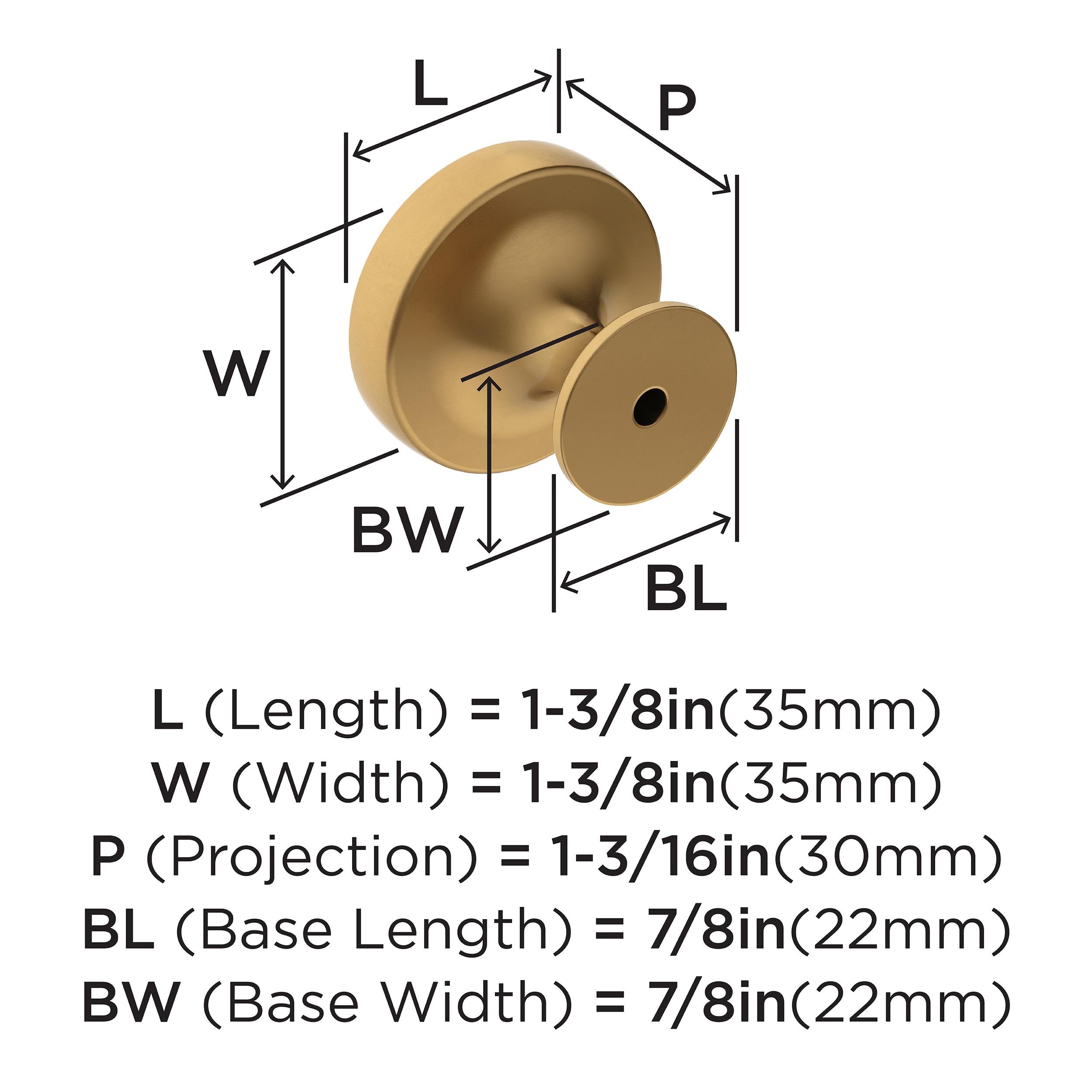 Amerock, Champagne Bronze, 1-1/2 in (38 mm) Diameter - Image 4