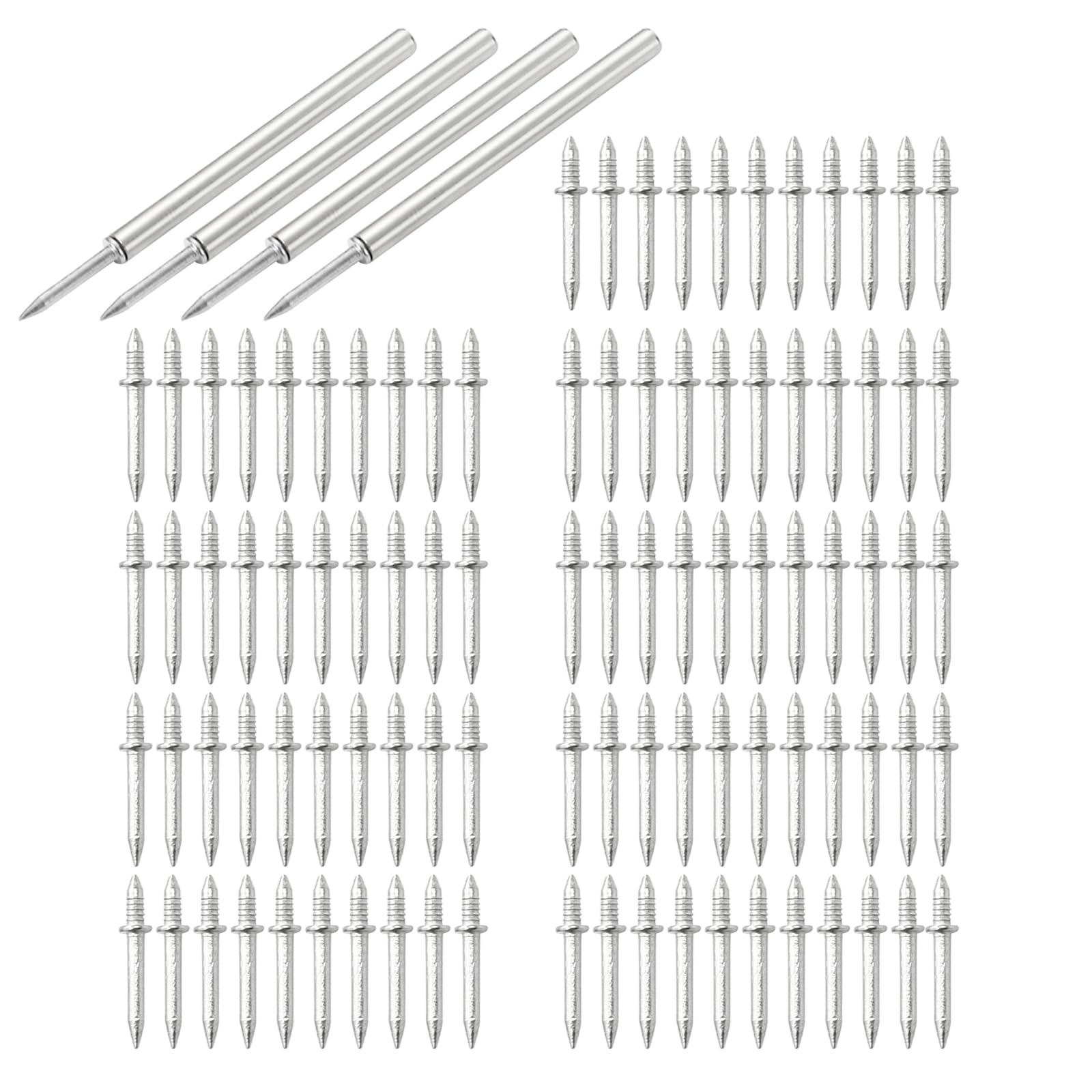 400 Pcs Double Headed Skirting Board Nail, Seamless Skirting Board Nail, No Trace Skirting Board Nail