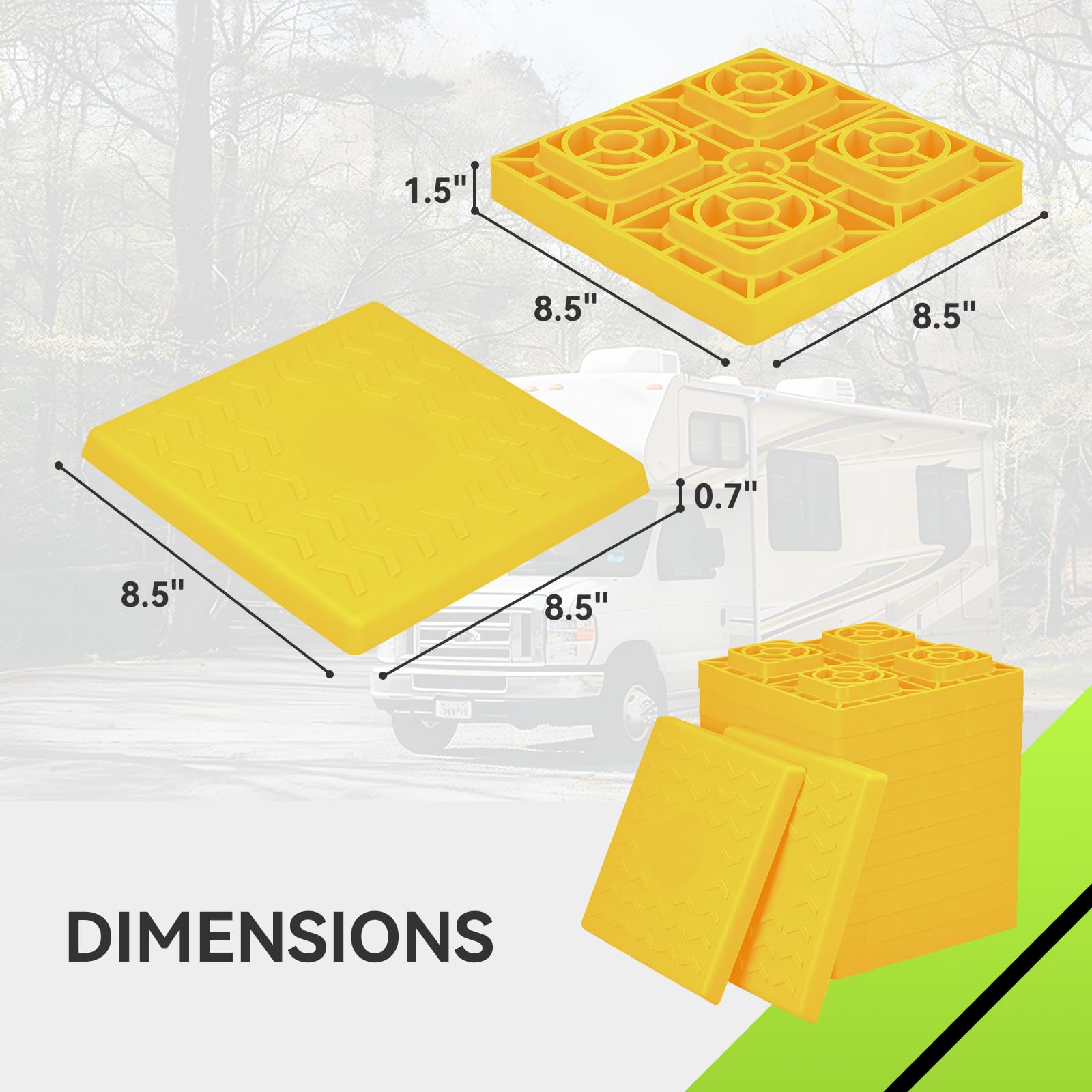 Orange Rv Leveling Blocks Snapklik.com : RV Leveling Blocks 24 Pack, Heavy Duty Camper Leveling ...