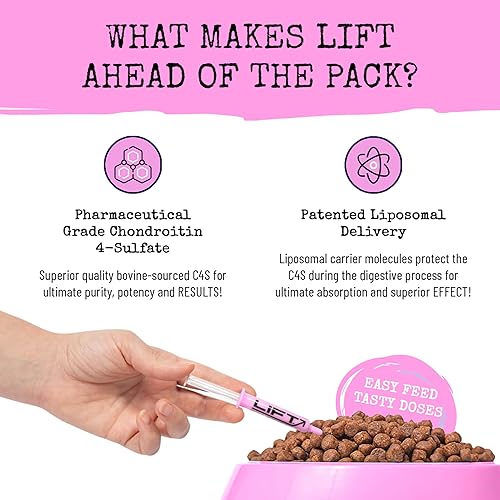 Miniatura 3 de Lift Feline - Suplemento para aliviar el dolor de la inflamación de cadera y articulaciones, vitamina para gatos, cronroitina natural con entrega