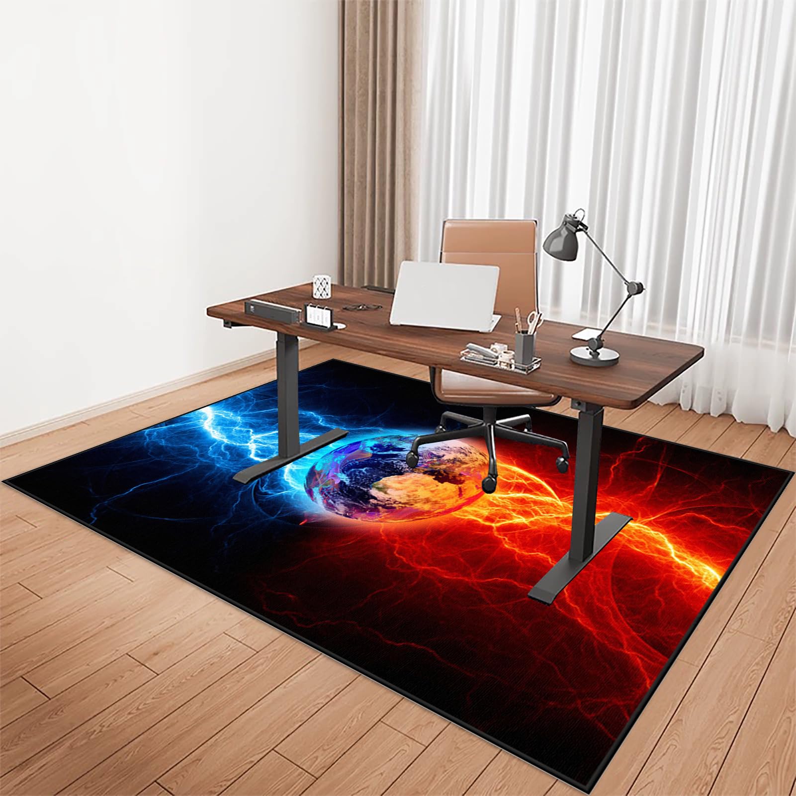 100 x 120 cm mata ochronna do foteli gamingowych | Antypoślizgowa mata na fotel biurowy | mata ochronna na krzesło inwalidzkie | Mata podłogowa do gier na twarde podłogi | Mata do gier podłogowych