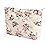 Cosmetic Bags for Women - Corduroy Cosmetic Bag Aesthetic Women Handbags Purses Smile Dots Makeup Organizer Storage Makeup Bag Girls Case Bags (Flowers-Pink)