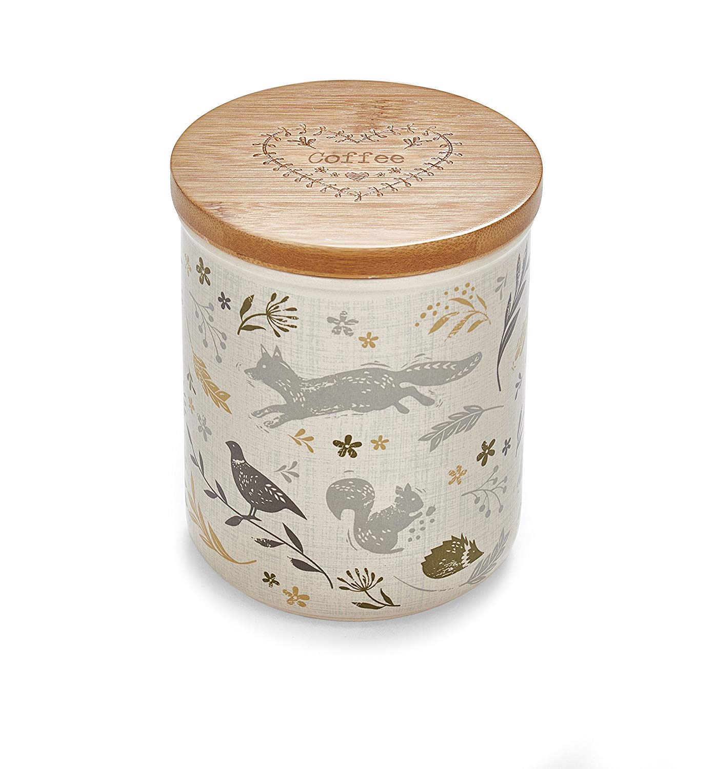 Cooksmart Ceramic Coffee Canister | Tea Coffee Sugar Canisters For All Type Of Kitchens | Coffee And Tea Storage Jars With Modern Designs