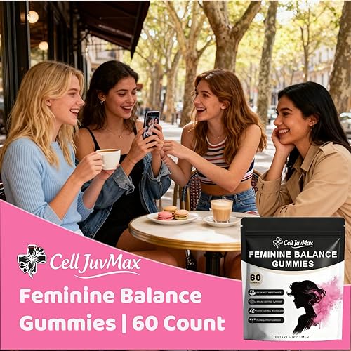 Miniatura 6 de Gomitas probióticas para mujer para salud y equilibrio femenino, sabor natural a piña, apoyo digestivo, 60 unidades (1)