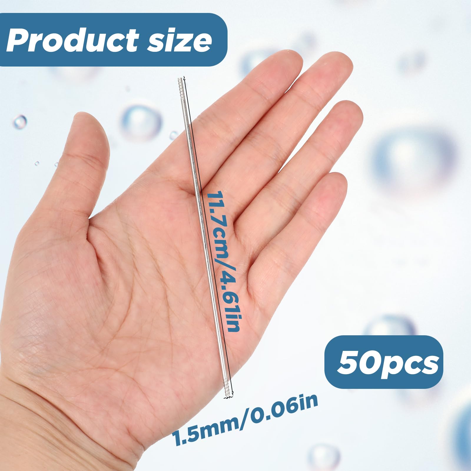 304 Stainless Steel Hex Bar, Unpolished (Mill) Finish, Annealed, ASTM A276, 1/2