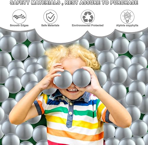 Miniatura 2 de Pelotas transparentes para hoyos, bolas de juguete de plástico a prueba de aplastamiento para niños y niñas