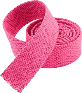 JUCACE Correas, cinturón de Equipaje, Correas de Mochila, Correas de algodón for Correas de Bolsos de 50 mm, Cinta de Correa Resistente de 2 Pulgadas de Ancho por 10 o 20 Yardas (Color : Rose)