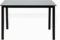 Vista 2 de Mesa rectangular clásica de madera maciza moderna en acabado negro espresso