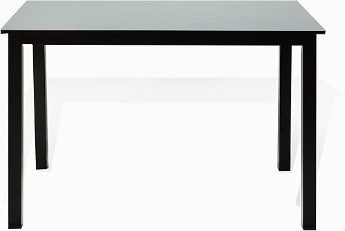 Miniatura 2 de Mesa rectangular clásica de madera maciza moderna en acabado negro espresso