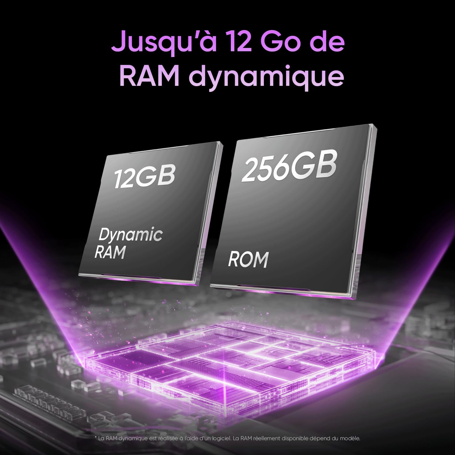 realme P4 Lite Smartphone, 4+256 GB, Batterie Titan 6600mAh, Écran 6.8" 120Hz, Jusqu’à 12 Go RAM Dynamique, Protection ArmorShell, Longue Autonomie Charge Rapide Téléphone, Gris