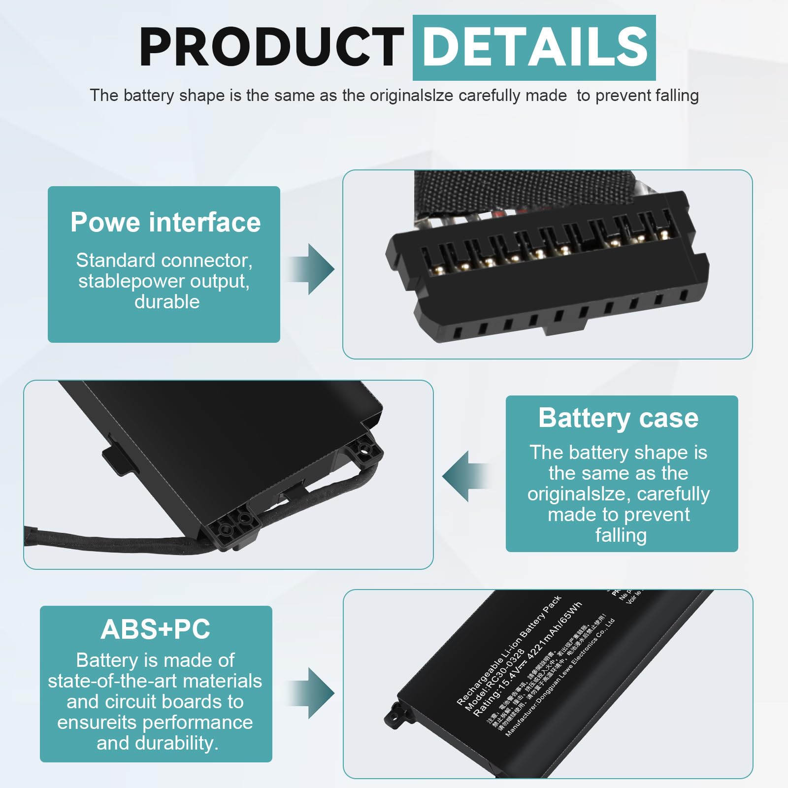 Amazon.com: RC30-0328 RZ09-0330 Laptop Battery for Razer Blade 15