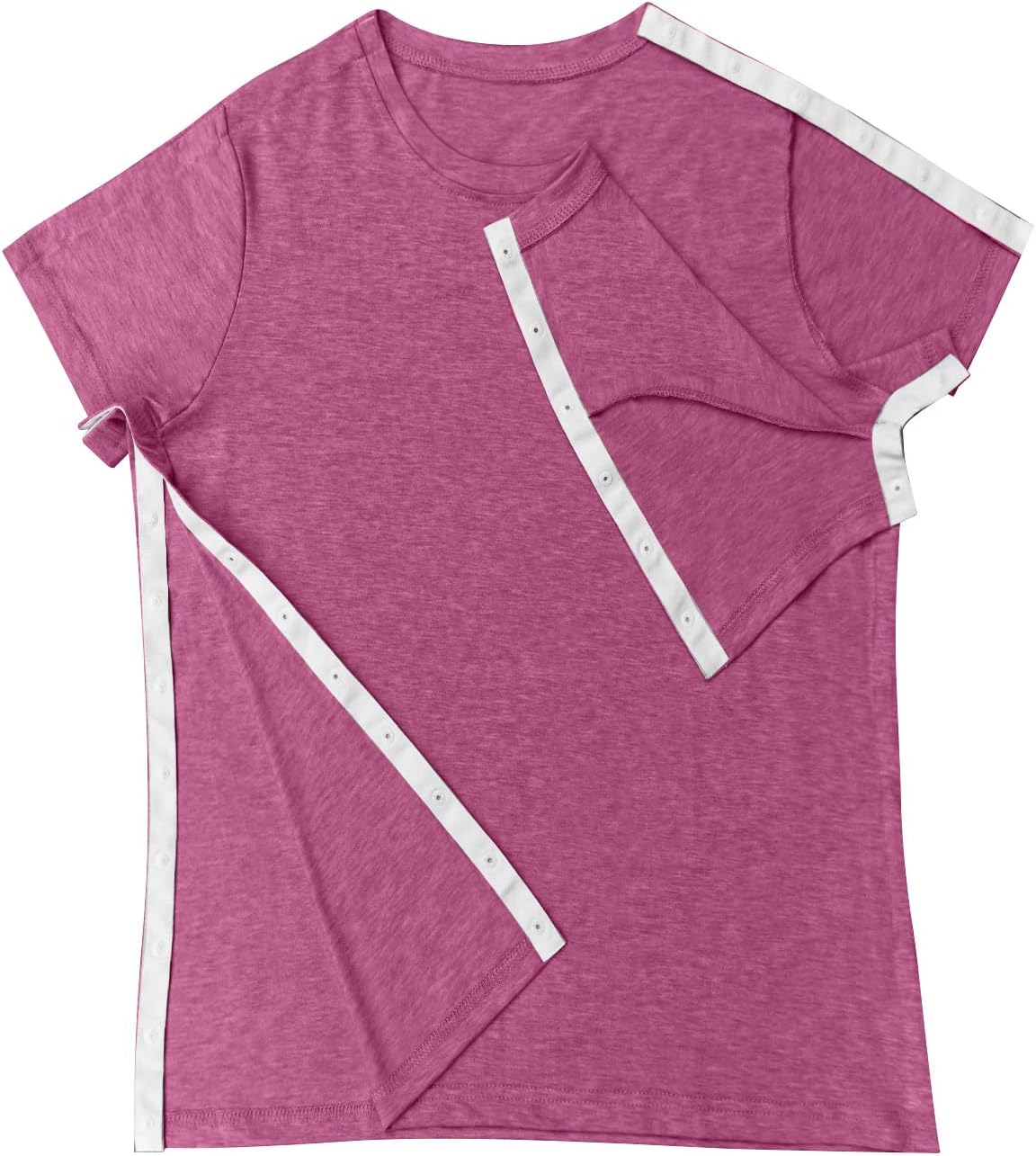 Post Surgery Shirt for Women Shoulder Surgery Shirts Full Snap-Open Arm Shoulder Recovery Clothing-Chemo Clothing Women - Image 5