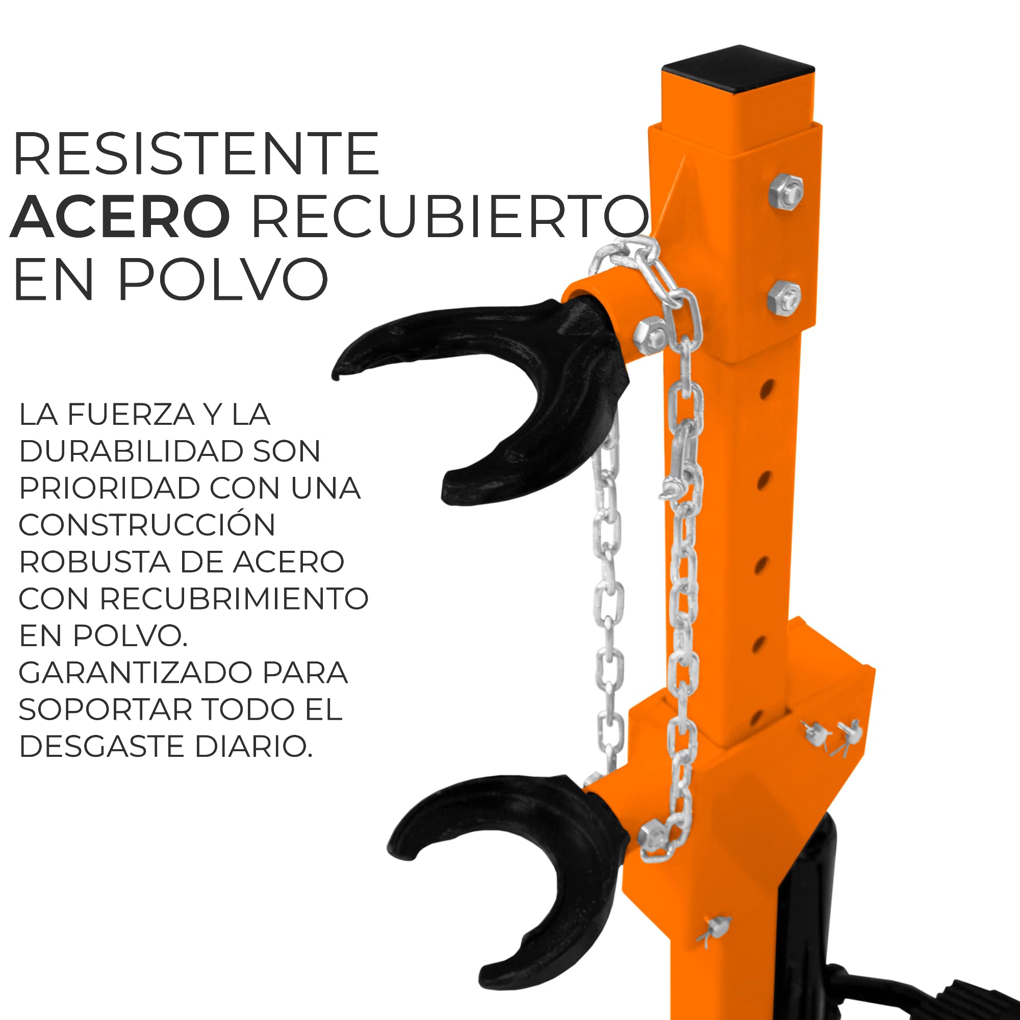 Compresor Hidráulico de Muelle de Bobina de 3 Toneladas | Compresor Muelles Amortiguadores 3000kg | 8 Niveles | Altura Ajustable Elevación 49,5-82cm | Herramienta de taller | Reparación de carros