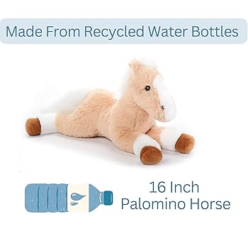 Amazon.co.jp: ふれあい動物園 フロッピーパラミノ馬ぬいぐるみ