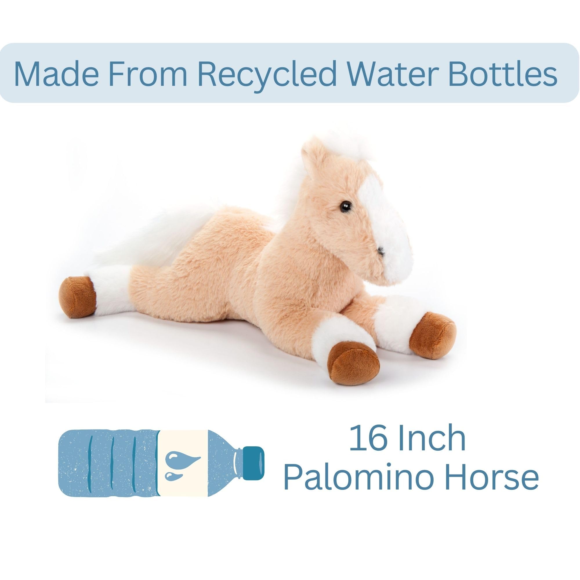 Amazon.co.jp: ふれあい動物園 フロッピーパラミノ馬ぬいぐるみ、子供