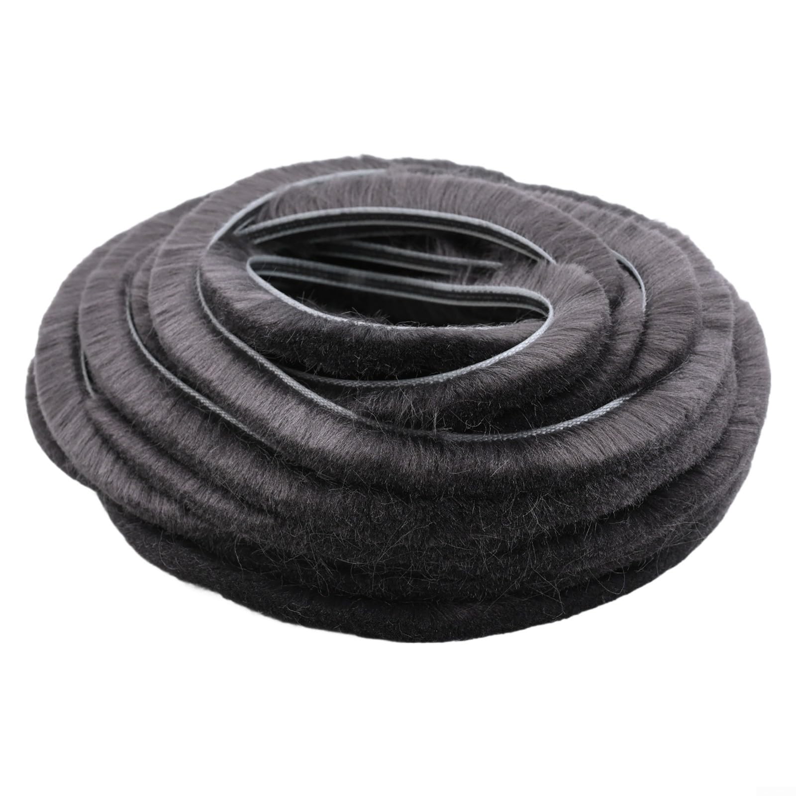 Striscia impermeabile da 10 m con guarnizione a spazzola pelosa per porte scorrevoli e battenti, riduce il rumore e l'accumulo di polvere (5 mm x 12 mm)