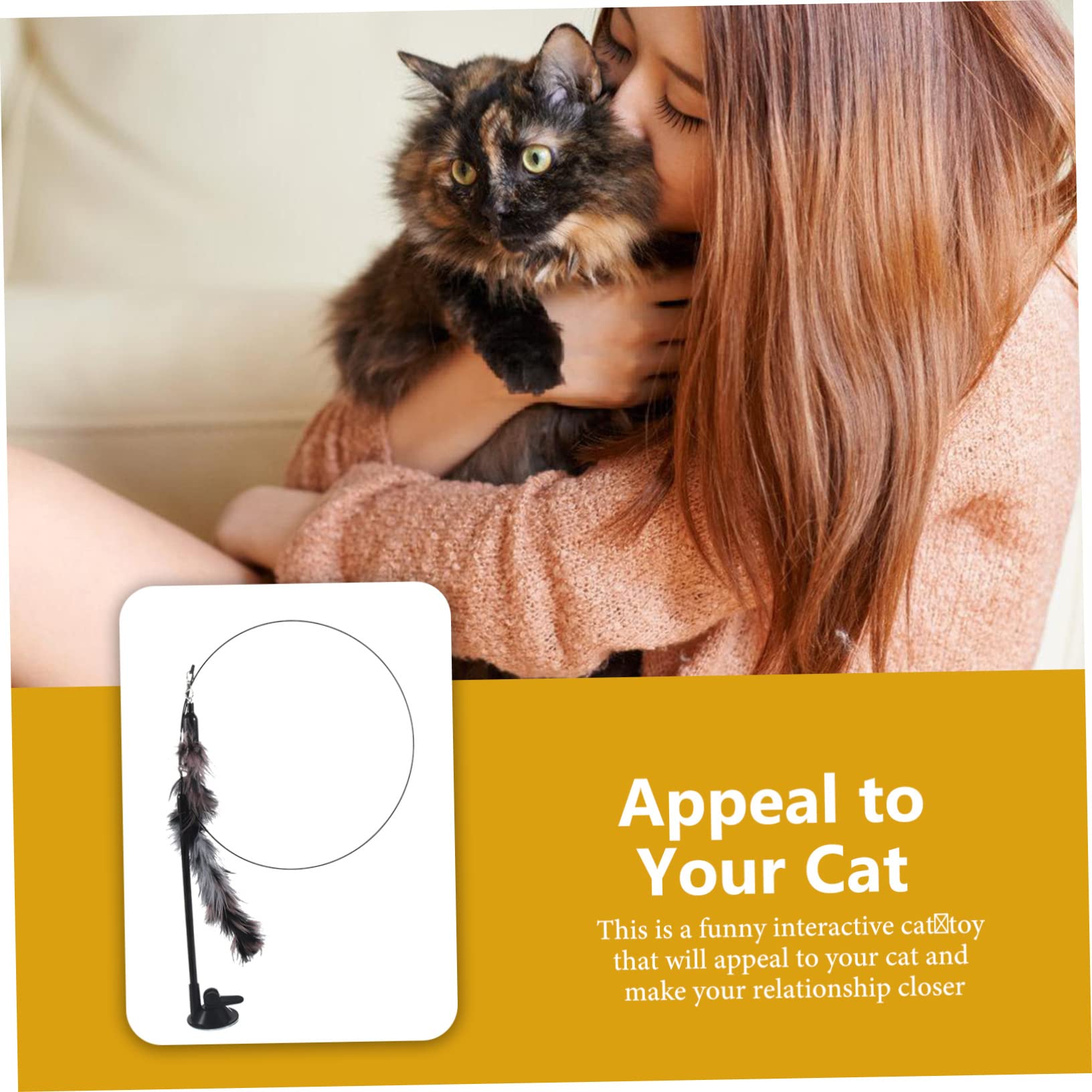 Yardwe 5 Piezas Juguete para Gatos Palo De Gato Interactivo Juguetes para Gatos De Interior Juguete para Mascotas Juguetes Interactivos para Gatos Ejercitador Páginas Gatito
