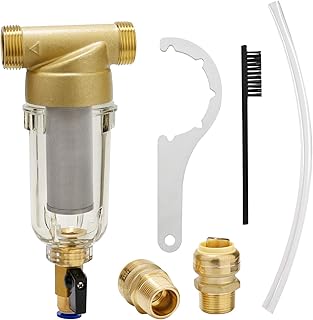 Watflow Spin Down Sediment Filter, Whole House Water Filter, Sediment Water Filter, Home Water Filter, 50 Micron