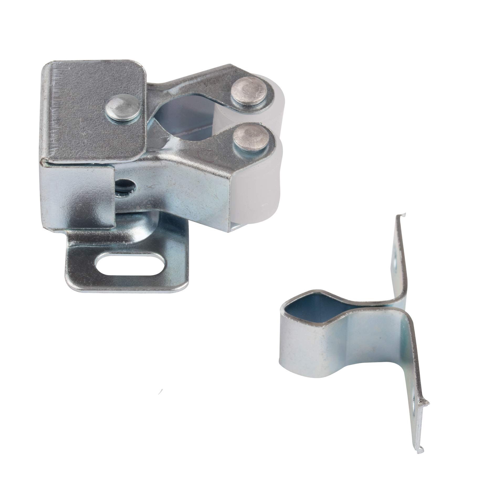 LouMaxx Set di 5 Chiusure a Doppio Rullo - Serratura a Scatto - Chiusura per Porte – Chiavistelli per Porte - Chiusura a Sfera per Mobili e Armadi