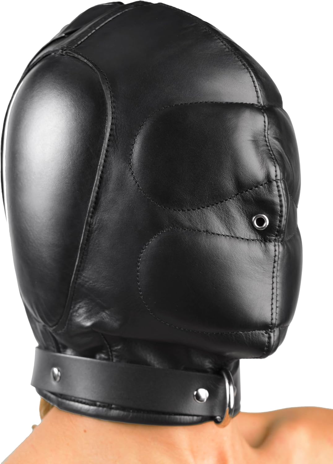Padded Leather Hood, Medium/Large