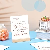 Vista 6 de 15 tarjetas inspiradoras, regalos a granel con citas, decoración de escritorio con 2 soportes de bloque de madera, tarjetas motivacionales