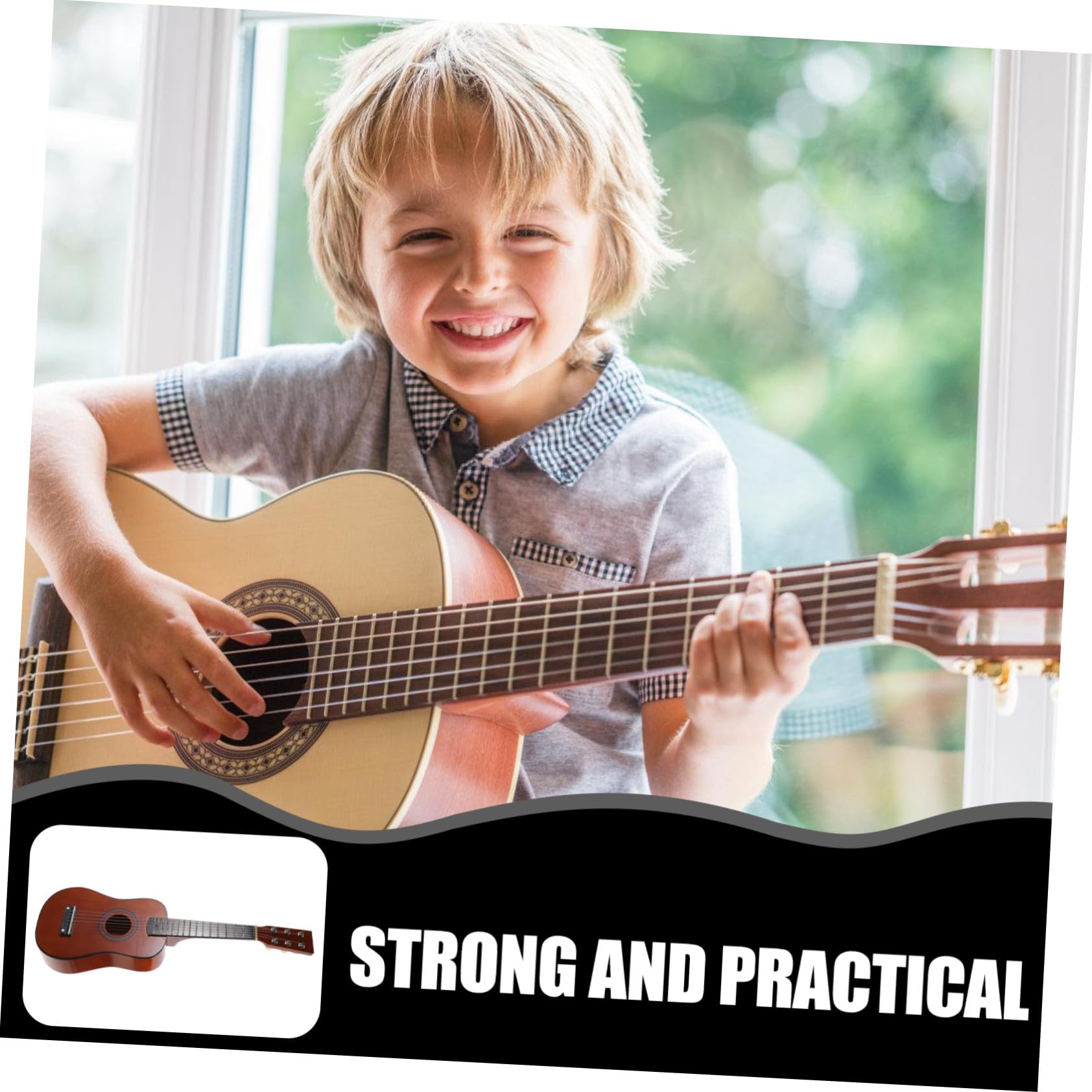 Guitarra de Juguete 23 Pulgadas de Madera para Niños Principiantes