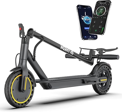 Vista 71 de Electric Scooter, 10"/8.5" Solid Tire, 500W/350W Powerful Motor & 19/22 MPH Top Speed, 28/25/22/16 Miles Long Range, Folding E Scooter with Dual