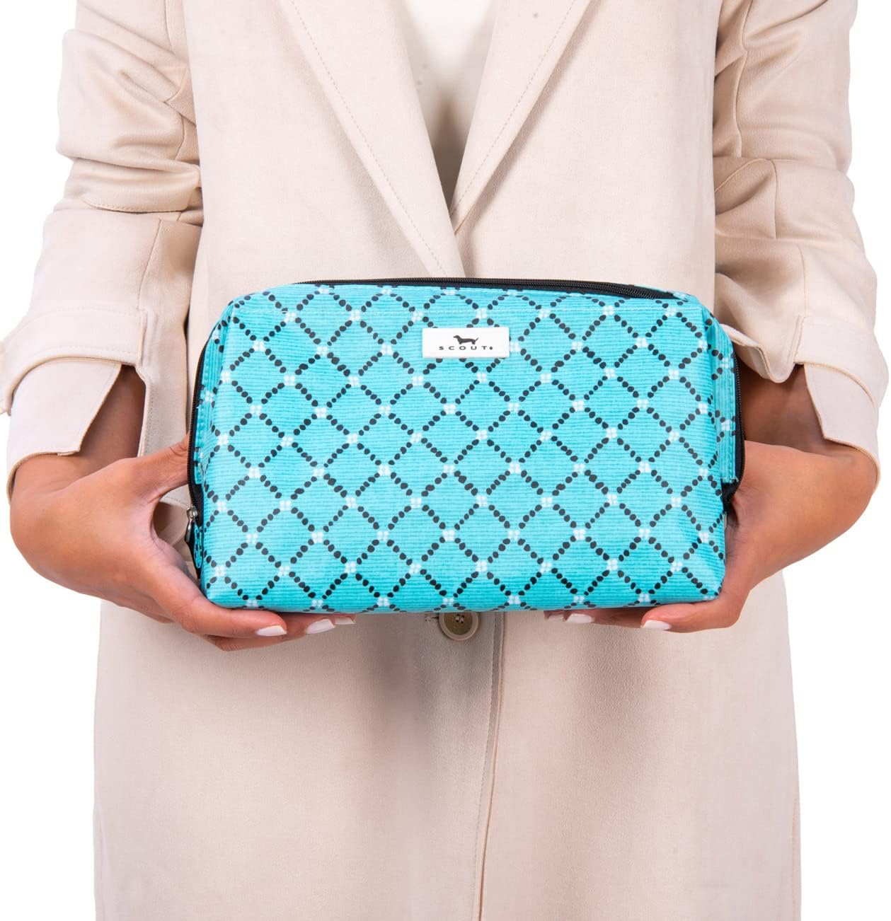 SCOUT Big Mouth - Large Toiletry and Makeup Bag with Built-In Wire Frame, Opens Wide for Easy Access, Travel Bag, Gym Bag