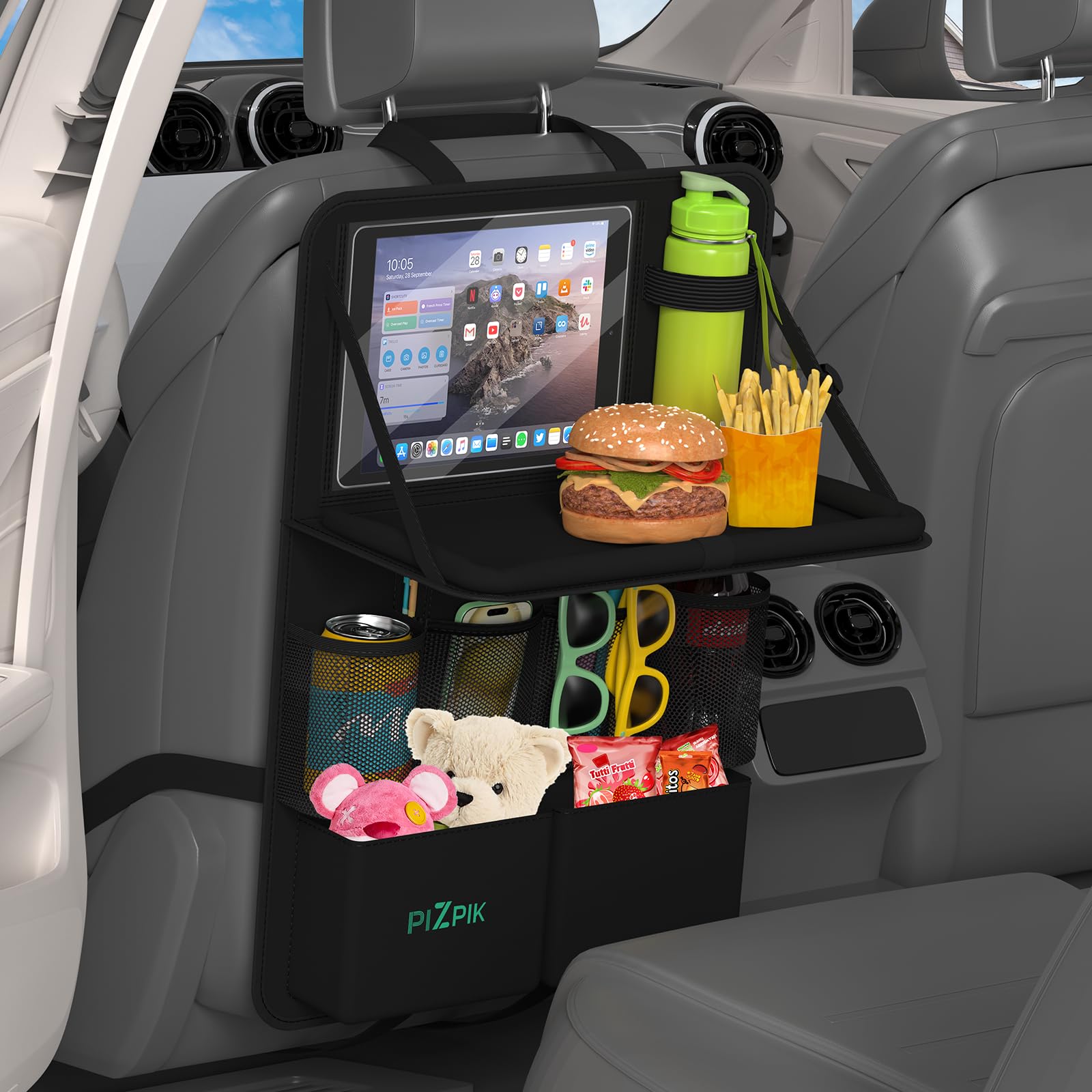 Organiseur de siège de voiture pour enfants Plzpik pour grands voyages