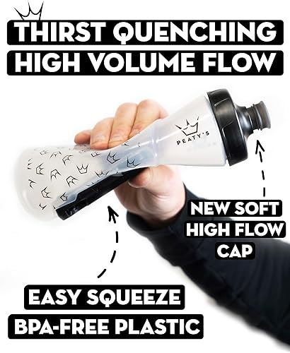 Miniatura 7 de Peaty's Fidlock Lockin - Botella de agua magnética para bicicleta, topoahumado, 20.3 fl oz 20 oz.