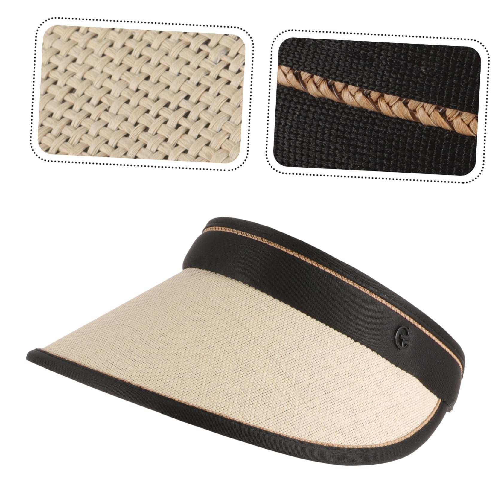SHERCHPRY 2 sombreros vacíos de paja para deportes de golf
