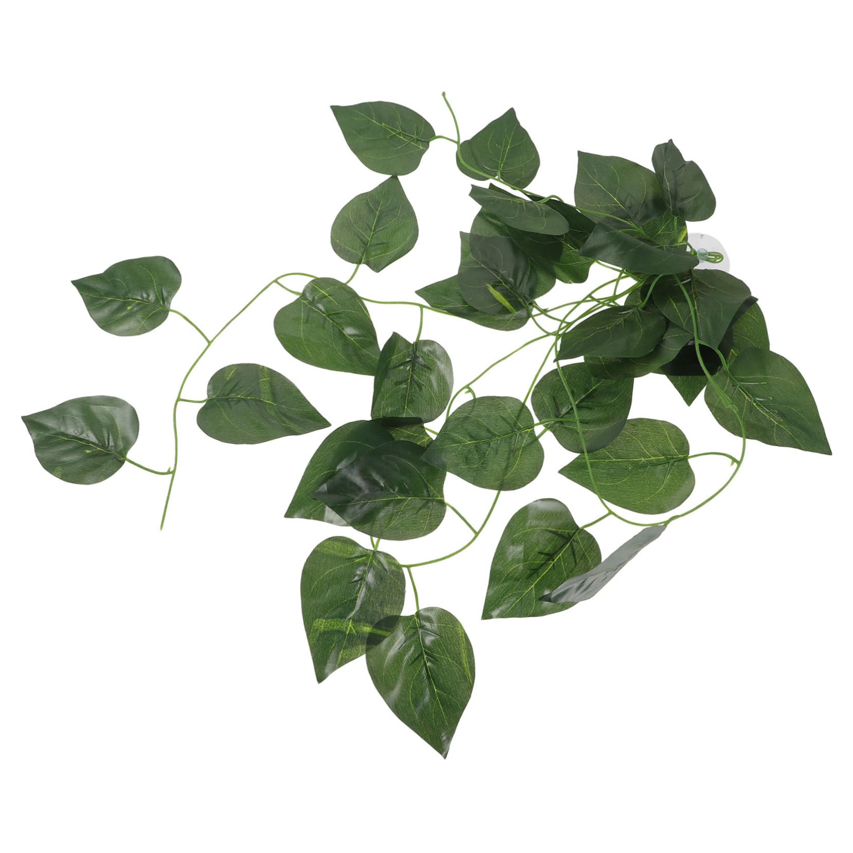 Abaodam Lifelike Reptile Tank Plant Ornament Durable Fake Plant Decor for Terrariums Aquariums Turtle Tanks Easy Installation with Suction Base for Lizards Snakes Geckos