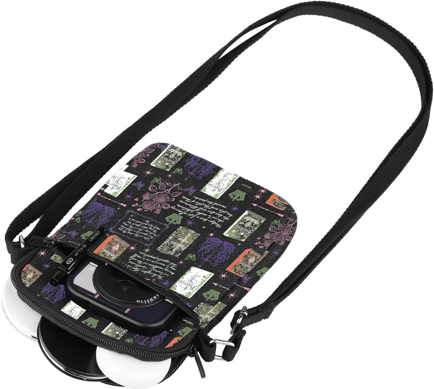 WSNANG Fantasy Romance Novel Inspired Crossbody Bag Romantic Quotes Shoulder Bag Kai Azer Fans Gift Booktok Merch - Image 4