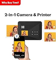 Vista 3 de Kodak Mini Shot 3 Retro 4PASS 2-in-1 Instant Digital Camera and Photo Printer (3x3 inches)