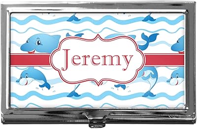 YouCustomizeIt Personalized Dolphins Business Card Case