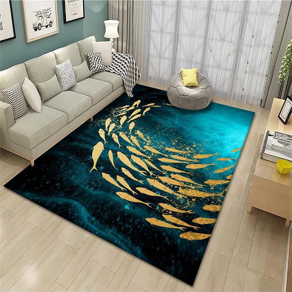 Tapis de sol salon bleu marine 80x160 pour une terrasse chic