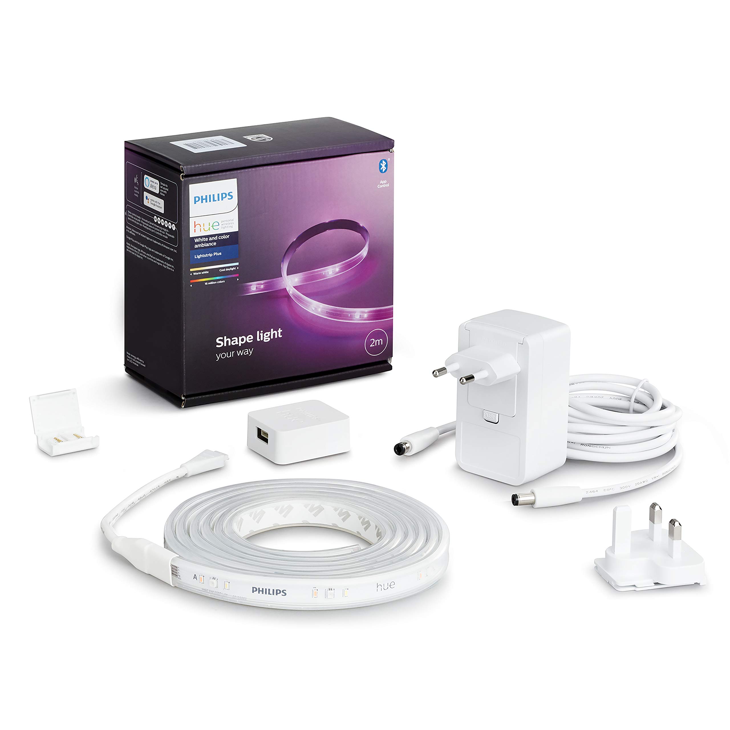 Fita LED Philips Hue com Adesivo, 20W, 2 metros, Iluminação
