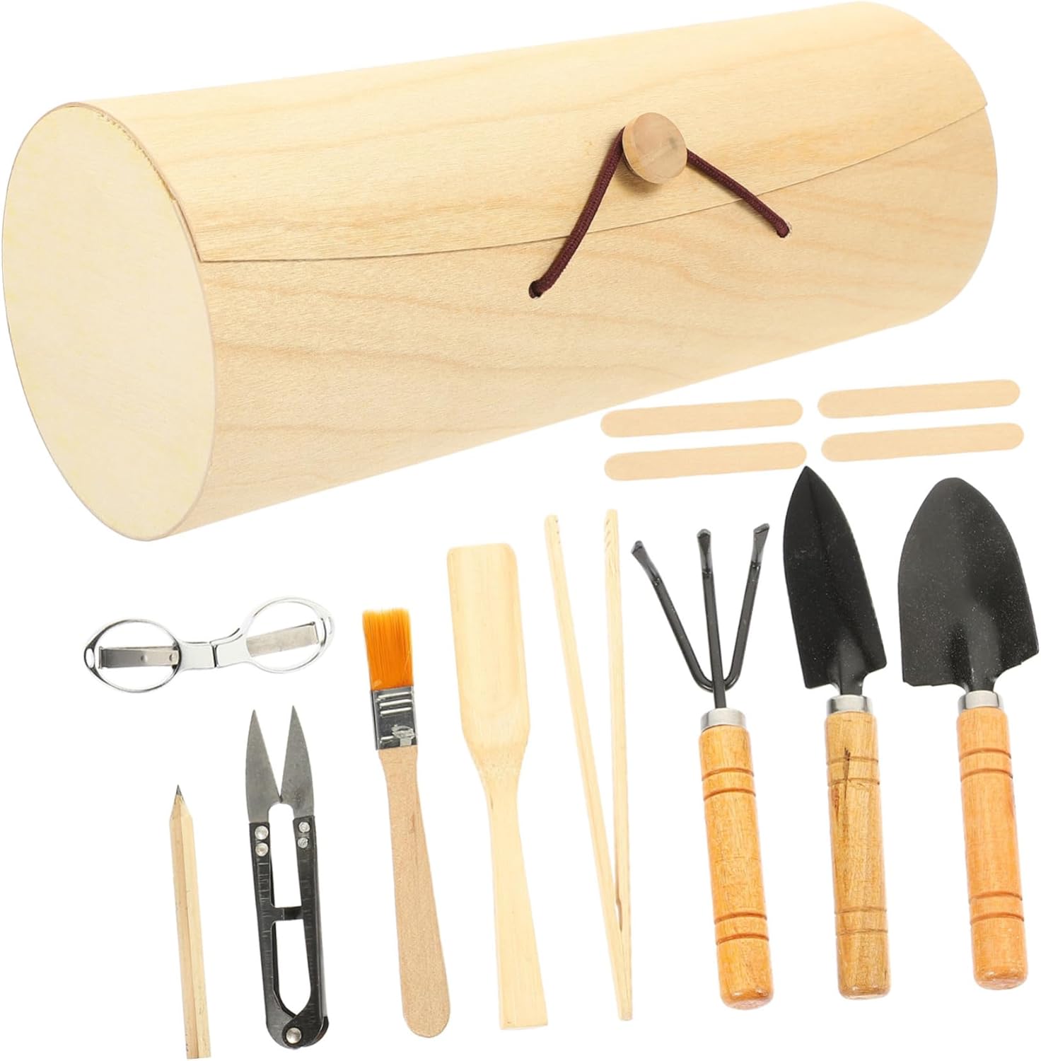 Compact Indoor Gardening Tool Set for Weeding, Trimming, & Planting