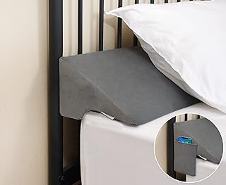 Vekkia New Bed Wedge Pillow for Headboard Gap/Headboard Pillow/Mattress Gap Filler/Bed Gap Filler,Close Gap (0-5") Between Mattress and Headboard,Bed Without Headboard,Stop Losing Pillows(King)