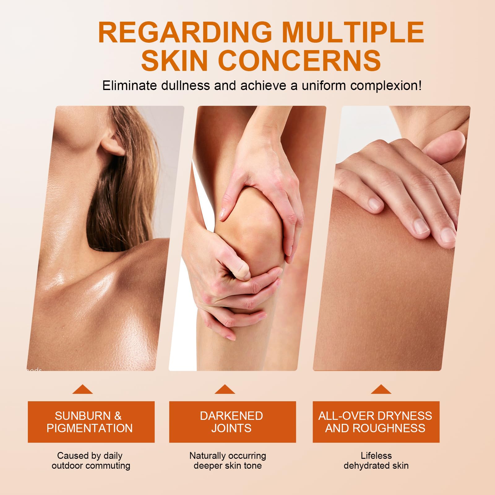 Crema Aclarante Corporal 120g,Tratamiento para Manchas Oscuras, Apto para Axilas,Rodillas y Zonas Íntimas,Hidratación Profunda para un Tono de Piel Más Uniforme y Suave - 3