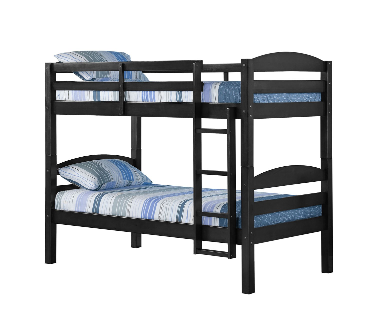 Walker Edison Della Classic Solid Wood Twin over Twin Bunk Bed, Twin
