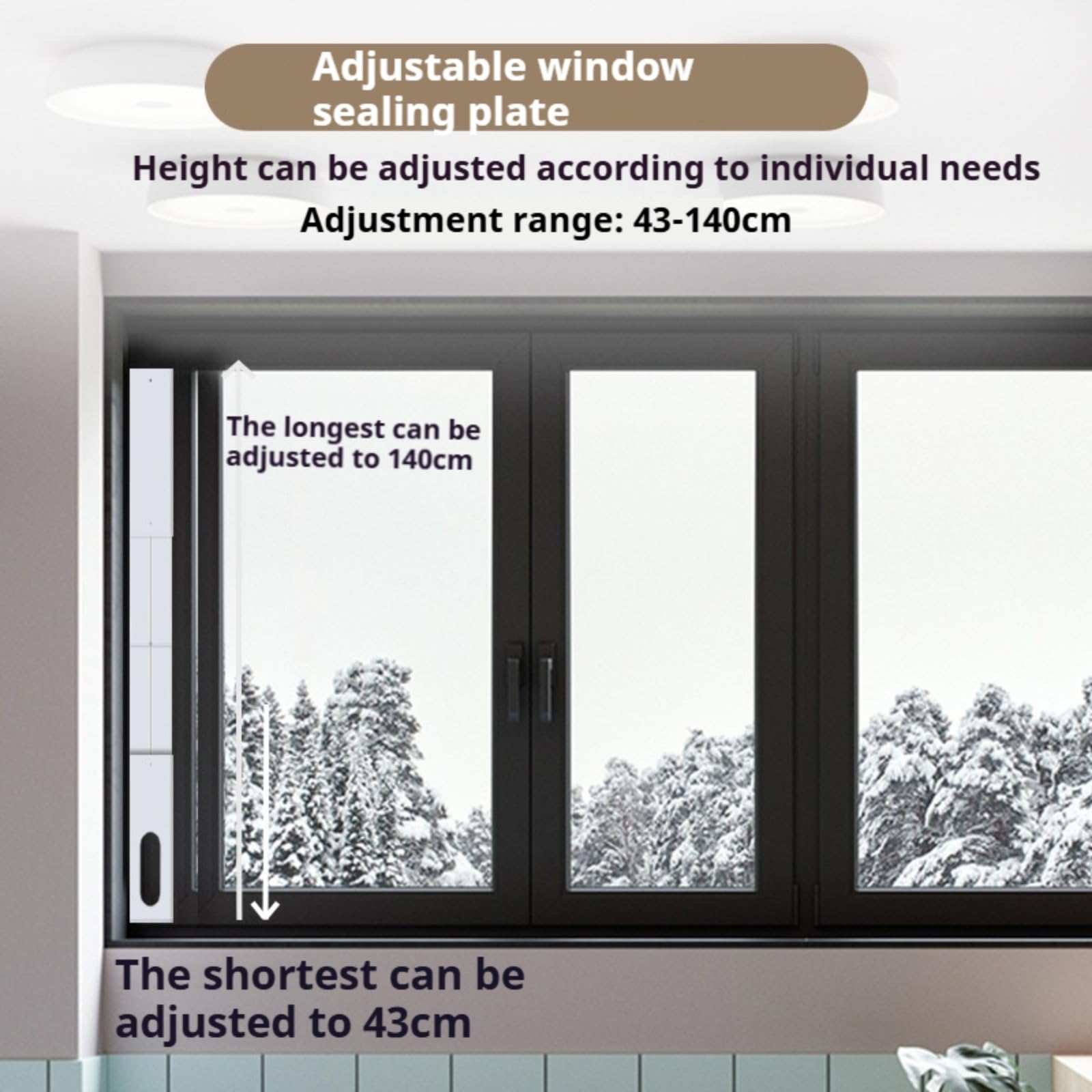Kit De Ventana De Aire Acondicionado Portátil, Adaptador Ventana Aire Acondicionado, Placa Sellado Ventana Ajustable para Aire Acondicionado Móvil, Accesorio De Ventana De Aire Acondicionado