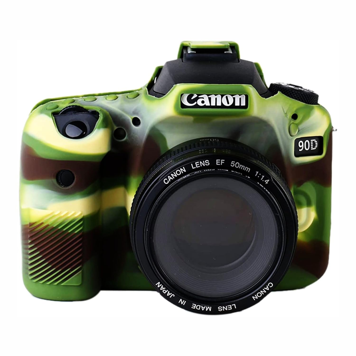 Silicone Cover Protective Camera Case Compatible for Canon 90D (Military Green) – Soft, Durable, Shockproof, Dustproof, Anti-Slip, Lightweight, and Stylish Protection for Your Camera