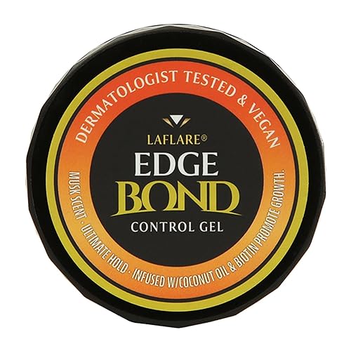 Miniatura 9 de Laflare Edge Control Extreme Hold Gel para la naturaleza y los niños Cabello con biotina y aceite de coco No graso para todo tipo de cabello 3.4 fl