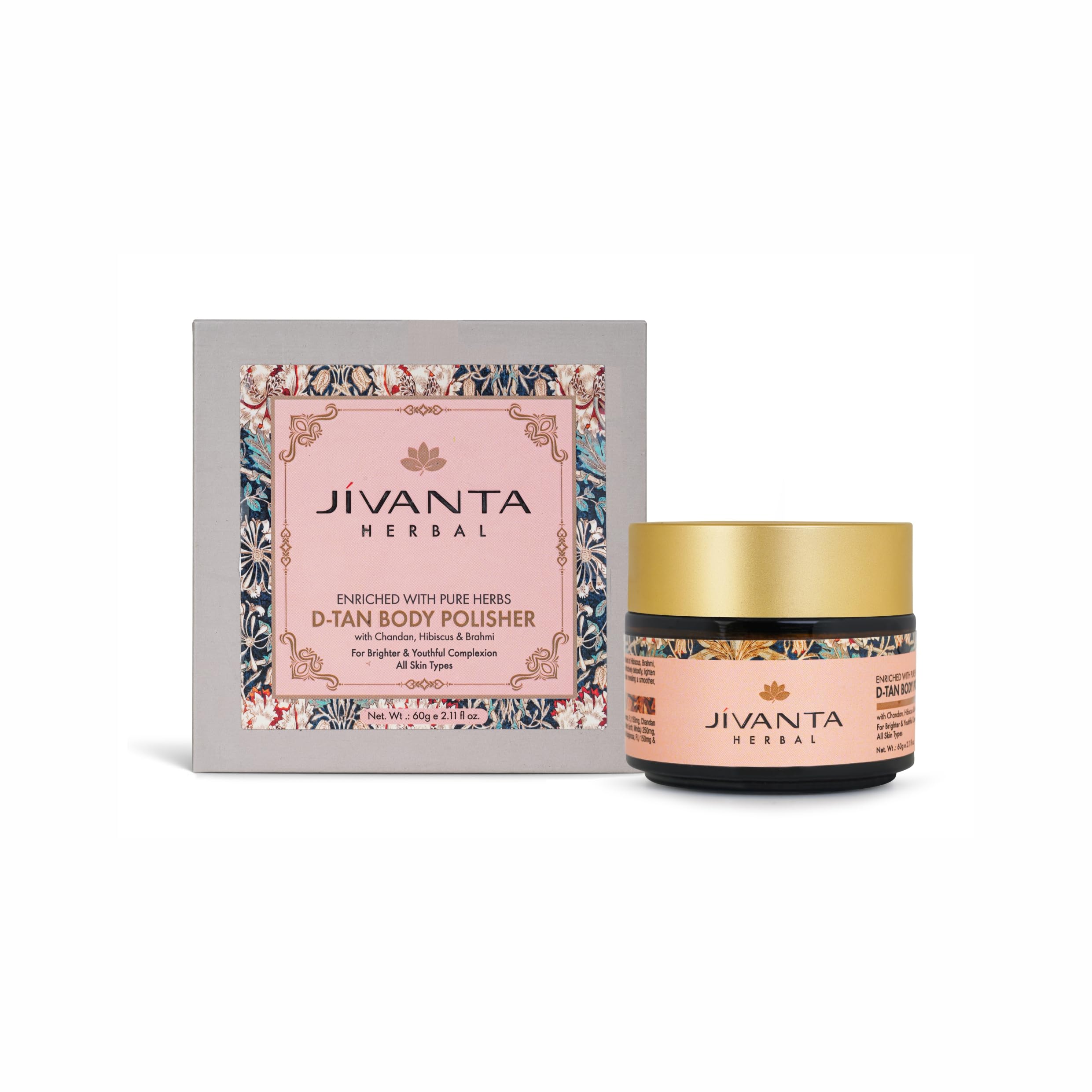 JIVANTA HERBAL D-TAN SCRUB FOR BODY (60gm)| TAN REMOVAL SCRUB| RADIANT GLOW| D-TAN BODY POLISHER| ALL SKIN TYPES-image-40
