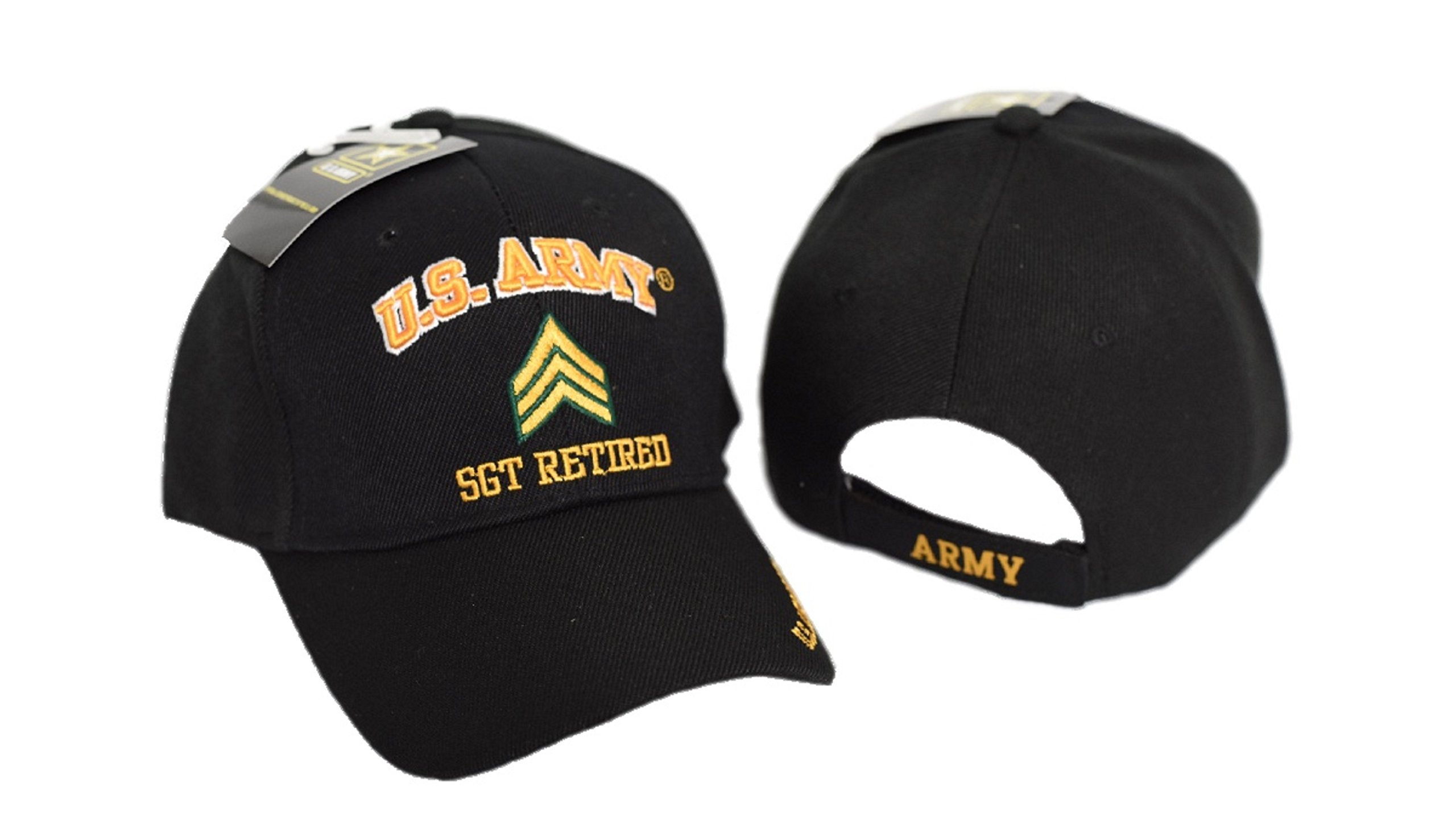 MWS U.S Army SGT Sargent Retired Cap Baseball Embroidered Licensed cap560A 4-04-D