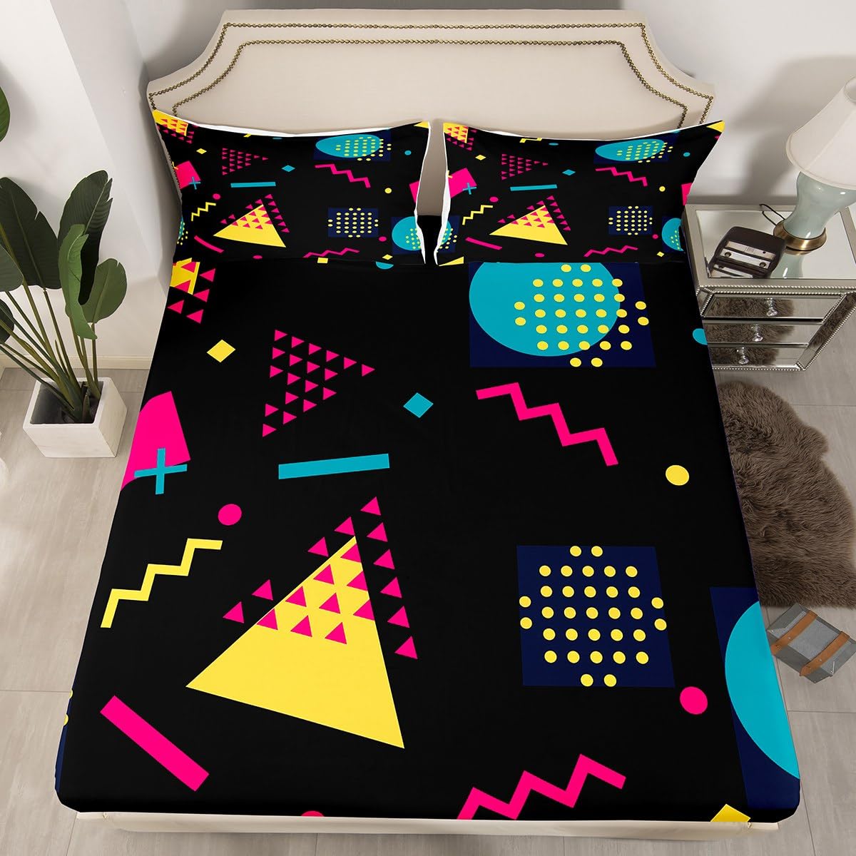 Memphis Fitted Sheet King Size
